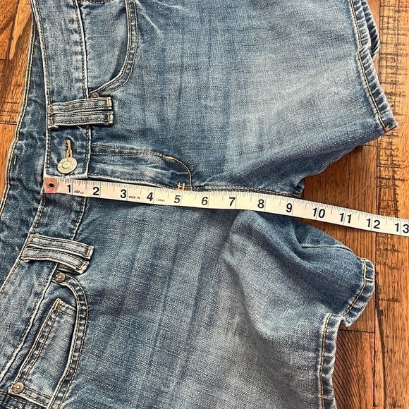Gap Factory Jean Shorts size 8 med light Wash retro - Picture 8 of 9